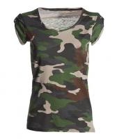 T shirt donna Neutral-Discovery Lady Mimetico